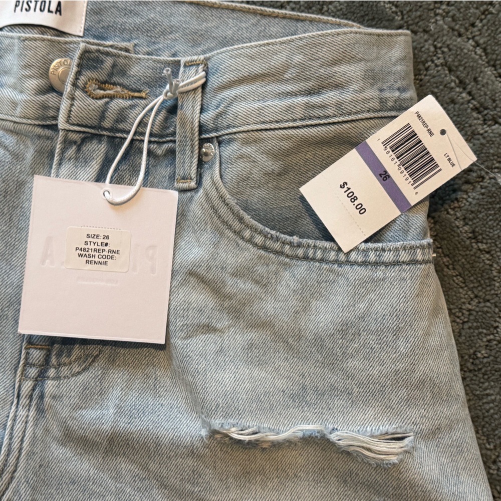 Pistola Light Blue Boyfriend Jeans